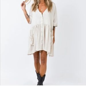 Princess Poly Sandy Mini Neutral Dress
